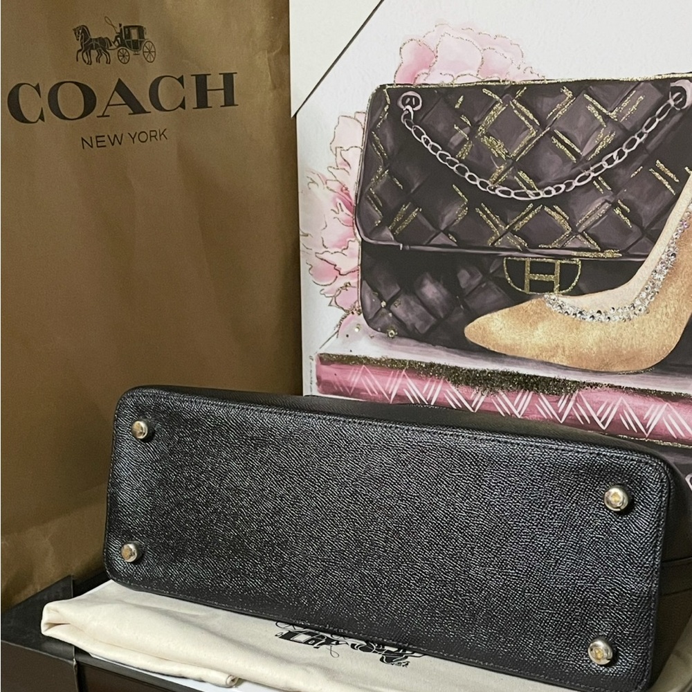 Coach Sierra Satchel Black Stardust Studs with Dust bag - Picture 5 of 9